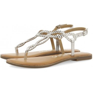 Sandalias GIOSEPPO 69111 Merignas trenzadas PLATA