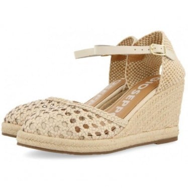 Sandalias GIOSEPPO 72281 Serignan piel trenzada OFF_WHITE