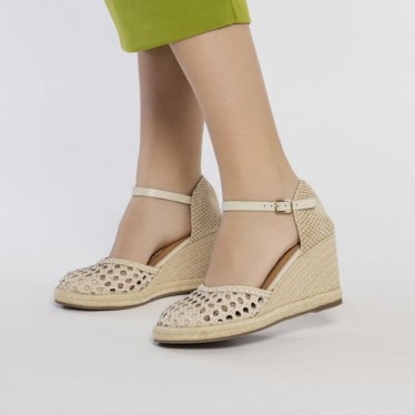 Sandalias GIOSEPPO 72281 Serignan piel trenzada OFF_WHITE