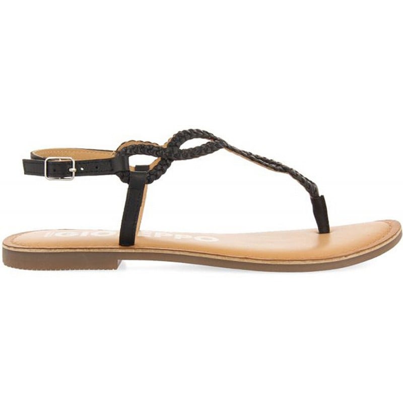 Sandalias GIOSEPPO 69111 Merignas trenzadas NEGRO