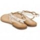 Sandalias GIOSEPPO 69111 Merignas trenzadas BLANCO