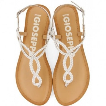 Sandalias GIOSEPPO 69111 Merignas trenzadas BLANCO