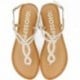 Sandalias GIOSEPPO 69111 Merignas trenzadas BLANCO