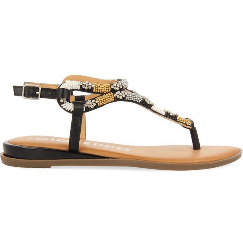 Sandalias Gioseppo 72028 Nyssa con pedrería NEGRO