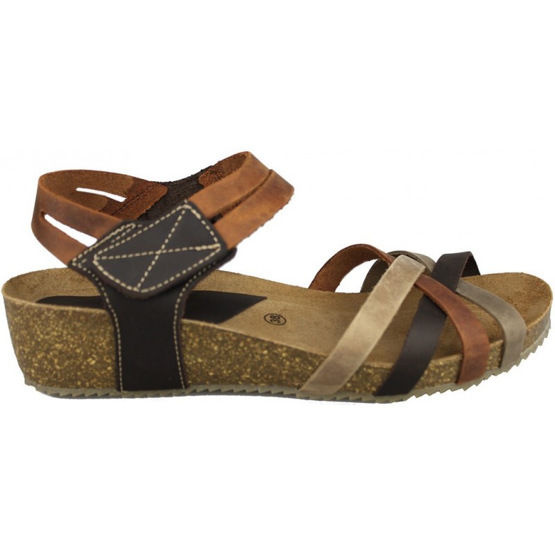 SANDALIAS INTERBIOS HAPPY COLOURS MARRON