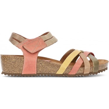 SANDALIAS INTERBIOS HAPPY COLOURS TEJA