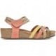 SANDALIAS INTERBIOS HAPPY COLOURS TEJA