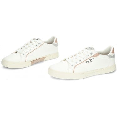 DEPORTIVA PEPE JEANS KENTON MIX W PLS31560 WHITE