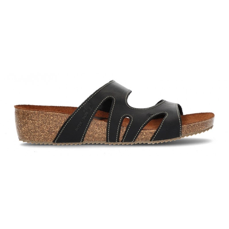 INTERBIOS W SANDALIA COMODA MUJER NEGRO