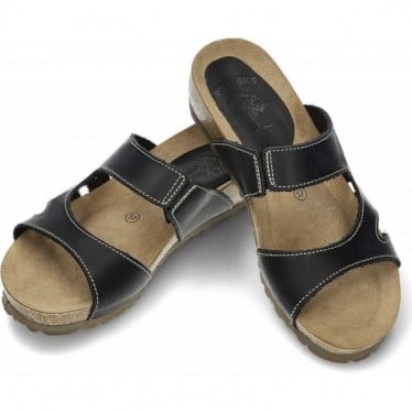 INTERBIOS W SANDALIA COMODA MUJER BLACK