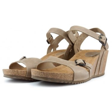 INTERBIOS W SANDALIA MUJER ANATOMICA COMODA BEIGE