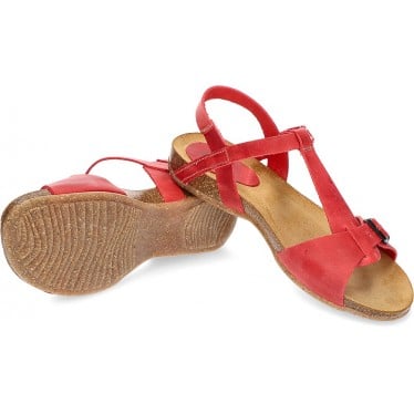 SANDALIAS INTERBIOS AFRODITA ROJO