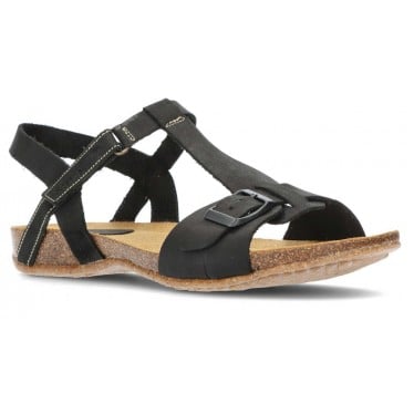 SANDALIAS INTERBIOS AFRODITA NEGRO