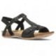 SANDALIAS INTERBIOS AFRODITA NEGRO