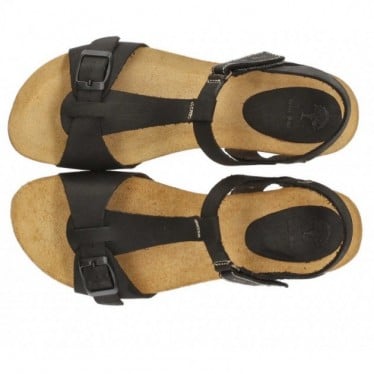 SANDALIAS INTERBIOS AFRODITA NEGRO