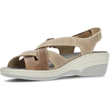 Sandalias Interbios Trenza 3017 BEIG_OURS