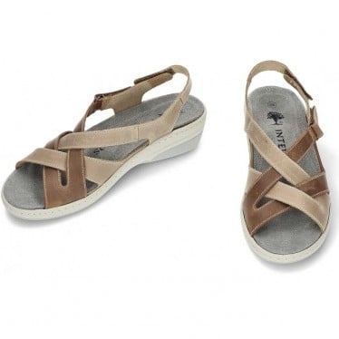 Sandalias Interbios Trenza 3017 BEIG_OURS
