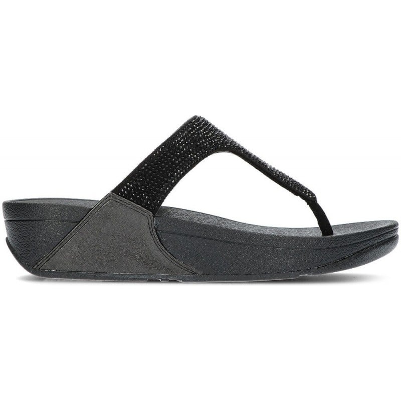 SANDALIAS FITFLOP LULU CRYSTAL EMBELLISHED BLACK