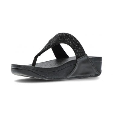 SANDALIAS FITFLOP LULU CRYSTAL EMBELLISHED BLACK