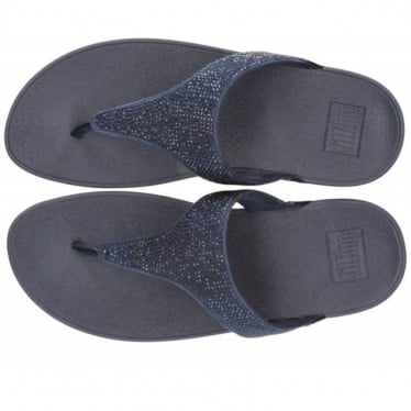 SANDALIAS FITFLOP LULU CRYSTAL EMBELLISHED NAVY