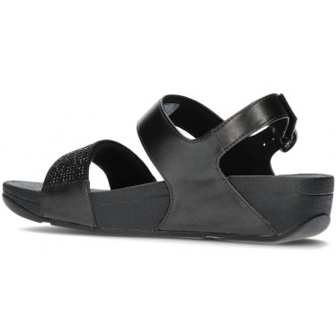 SANDALIAS FITFLOP LULU CRYSTAL BACK-STRAP NEGRO