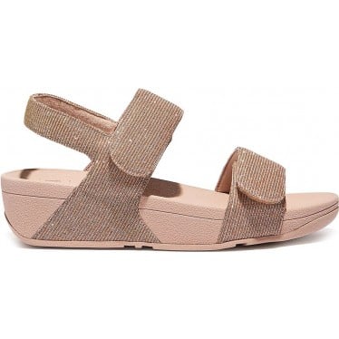 SANDALIAS FITFLOP LULU ADJ SHIMMERLUX GA2 ROSE_GOLD