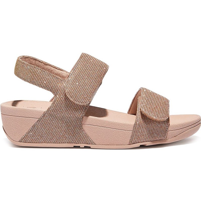 SANDALIAS FITFLOP LULU ADJ SHIMMERLUX GA2 ROSE_GOLD