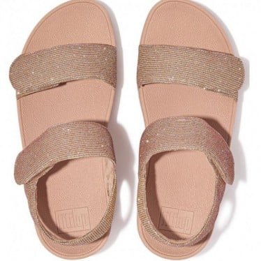 SANDALIAS FITFLOP LULU ADJ SHIMMERLUX GA2 ROSE_GOLD