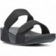 Sandalias FitFlop FZ9 Lulu Adjustable Shimmerlux Slides BLACK