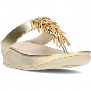 Sandalias FitFlop HI7 Rumba Beaded Metallic PLATINO