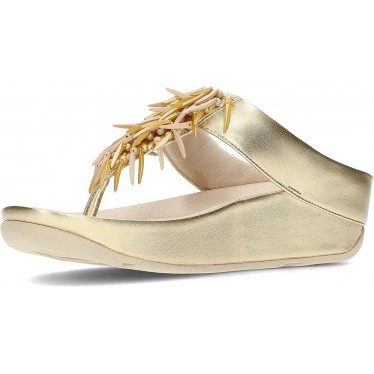 Sandalias FitFlop HI7 Rumba Beaded Metallic PLATINO