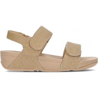 SANDALIAS FITFLOP LULU ADJ SHIMMERLUX GA2 LATTE_BEIGE