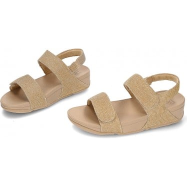 SANDALIAS FITFLOP LULU ADJ SHIMMERLUX GA2 LATTE_BEIGE