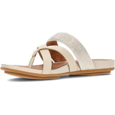 Sandalias FitFlop HO5 Gracie Crystal Leather BEIGE