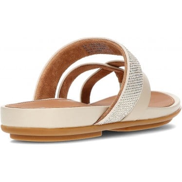 Sandalias FitFlop HO5 Gracie Crystal Leather BEIGE