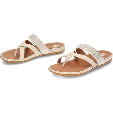 Sandalias FitFlop HO5 Gracie Crystal Leather BEIGE