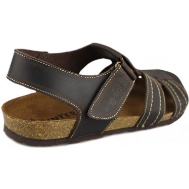 SANDALIAS INTERBIOS CERRADA MARRON