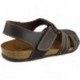 SANDALIAS INTERBIOS CERRADA MARRON