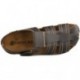 SANDALIAS INTERBIOS CERRADA MARRON