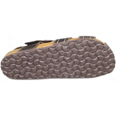 SANDALIAS INTERBIOS CERRADA MARRON