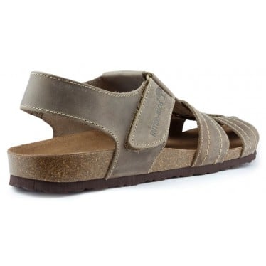 SANDALIAS INTERBIOS CERRADA PARDO