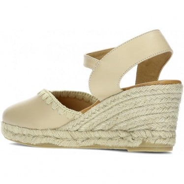 SANDALIA WONDERS CROCHET YD-SI612 BEIGE