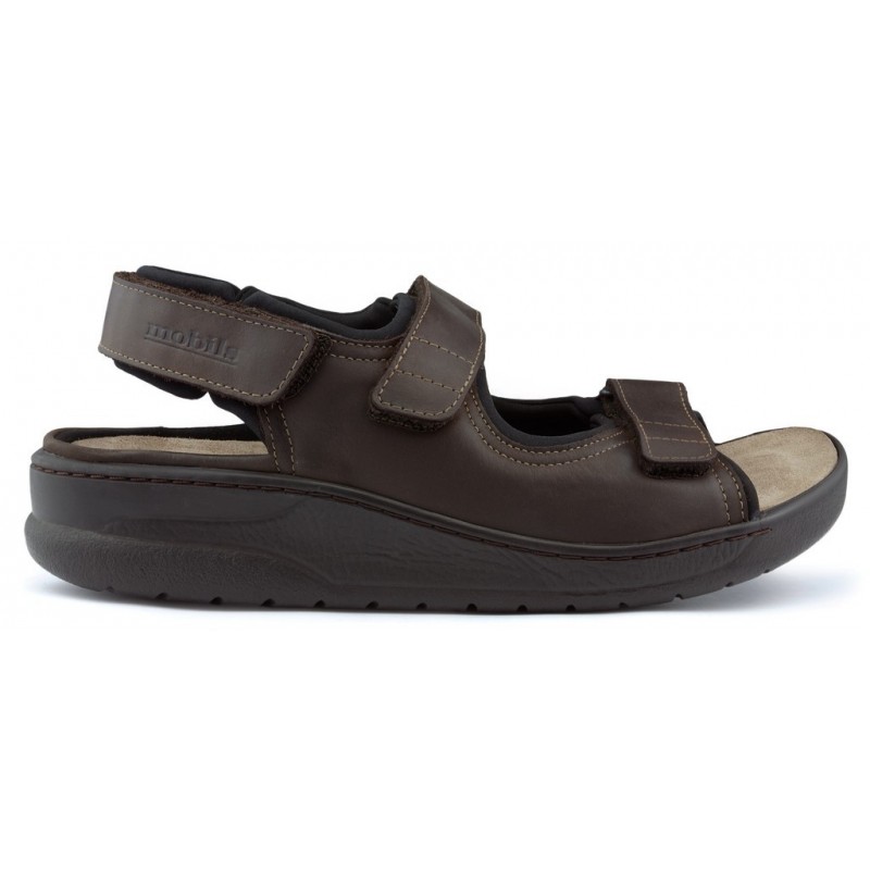 SANDALIAS MEPHISTO VALDEN VELCRO MARRON