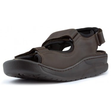 SANDALIAS MEPHISTO VALDEN VELCRO MARRON