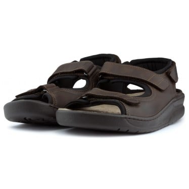 SANDALIAS MEPHISTO VALDEN VELCRO MARRON