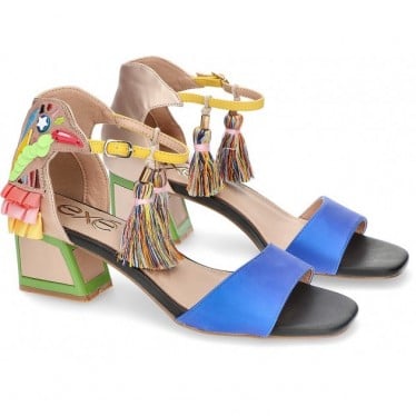 ZAPATOS CON TACON EXE LUISA310 MULTICOLOR_BLUE