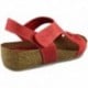 INTERBIOS SANDALIAS COMODAS MEDIA CUÑA ROJO