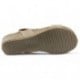 INTERBIOS SANDALIAS COMODAS MEDIA CUÑA BEIGE