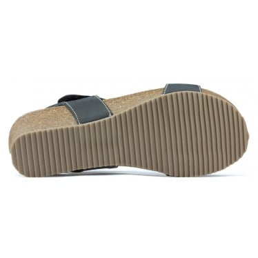 INTERBIOS SANDALIAS COMODAS MEDIA CUÑA NEGRO