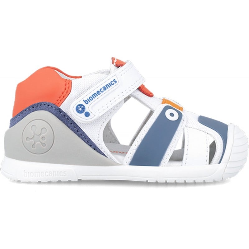 SANDALIA BIOMECANICS PRIMEROS PASOS SPORT 242154-A BLANCO_NARANJA